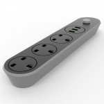 Wholesale Power Strip with 3 USB Port and 3 Outlet Socket Charging Station Surge Protector 10A and 5ft Cord